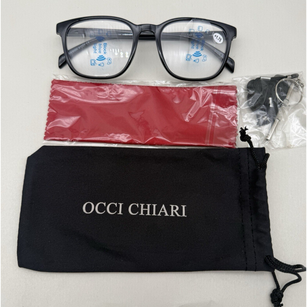 OCCI CHIARI Reading Block Blue Light Glasses 55[]21-149 Unisex +1.75 *READ...